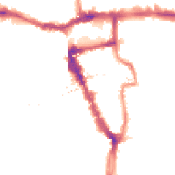 Night-time road noise heatmap for SE15 4ST