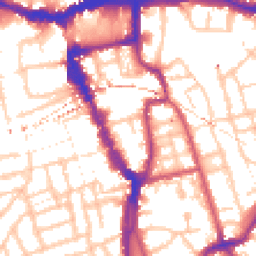 Daytime road noise heatmap for SE15 4UH