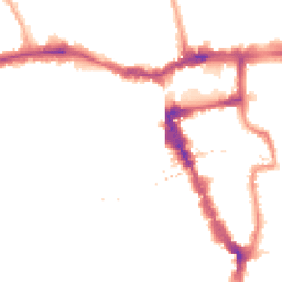 Night-time road noise heatmap for SE15 5AZ