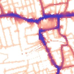 Daytime road noise heatmap for SE15 5BJ