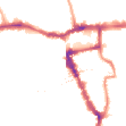 Night-time road noise heatmap for SE15 5BJ