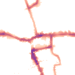 Night-time road noise heatmap for SE15 5ED