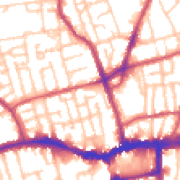 Daytime road noise heatmap for SE15 5FZ