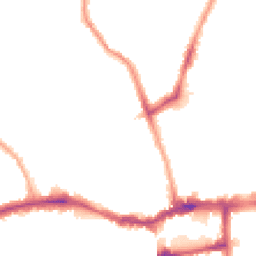 Night-time road noise heatmap for SE15 5FZ