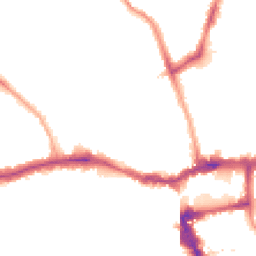 Night-time road noise heatmap for SE15 5GB