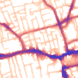 Daytime road noise heatmap for SE15 5GP