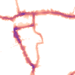 Night-time road noise heatmap for SE15 5HN
