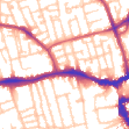Daytime road noise heatmap for SE15 5JU