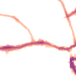 Night-time road noise heatmap for SE15 5JU