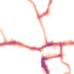 Night-time road noise heatmap for SE15 5QJ