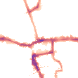 Night-time road noise heatmap for SE15 5SE