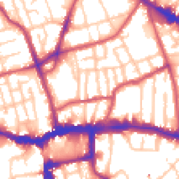 Daytime road noise heatmap for SE15 5TD