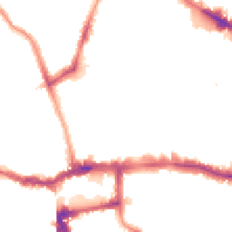 Night-time road noise heatmap for SE15 5TD