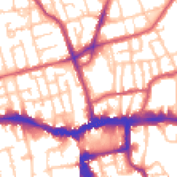 Daytime road noise heatmap for SE15 5UE