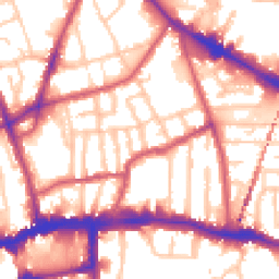 Daytime road noise heatmap for SE15 5XA