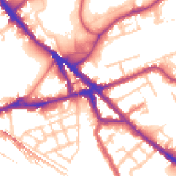 Daytime road noise heatmap for SE16 2AA