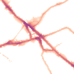 Night-time road noise heatmap for SE16 2AB