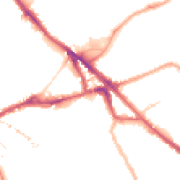 Night-time road noise heatmap for SE16 2AD