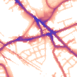 Daytime road noise heatmap for SE16 2AF