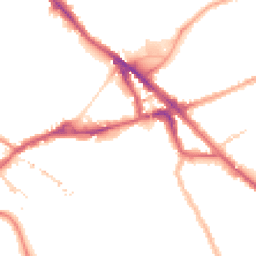 Night-time road noise heatmap for SE16 2AF