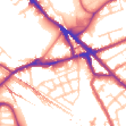 Daytime road noise heatmap for SE16 2AG