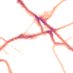 Night-time road noise heatmap for SE16 2AG
