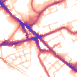 Daytime road noise heatmap for SE16 2AH