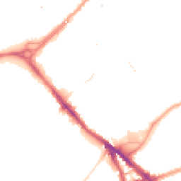 Night-time road noise heatmap for SE16 2AJ