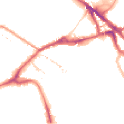 Night-time road noise heatmap for SE16 2AN