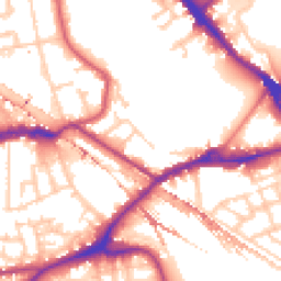 Daytime road noise heatmap for SE16 2AR