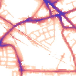 Daytime road noise heatmap for SE16 2AT