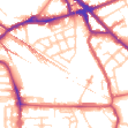 Daytime road noise heatmap for SE16 2AW