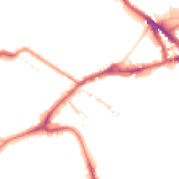 Night-time road noise heatmap for SE16 2AX