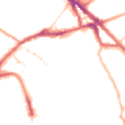 Night-time road noise heatmap for SE16 2AY