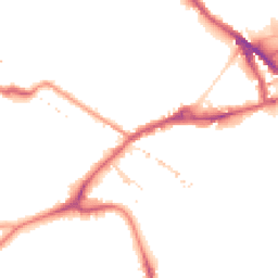 Night-time road noise heatmap for SE16 2BA