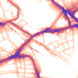 Daytime road noise heatmap for SE16 2BB