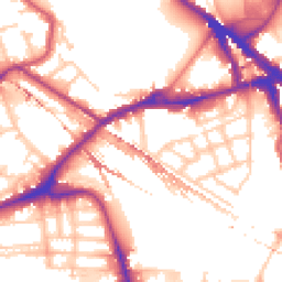 Daytime road noise heatmap for SE16 2BF