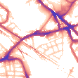 Daytime road noise heatmap for SE16 2BH