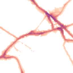 Night-time road noise heatmap for SE16 2BJ