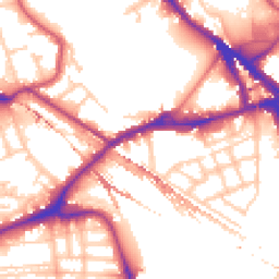 Daytime road noise heatmap for SE16 2BQ