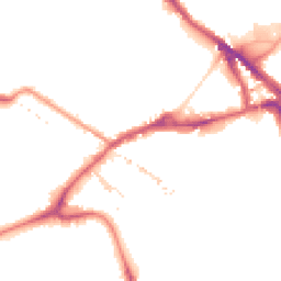 Night-time road noise heatmap for SE16 2BQ