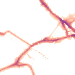 Night-time road noise heatmap for SE16 2BS
