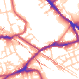 Daytime road noise heatmap for SE16 2BU