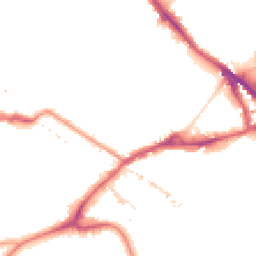 Night-time road noise heatmap for SE16 2DD