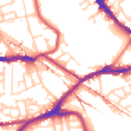 Daytime road noise heatmap for SE16 2DH
