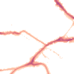 Night-time road noise heatmap for SE16 2DH