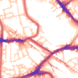 Daytime road noise heatmap for SE16 2DR
