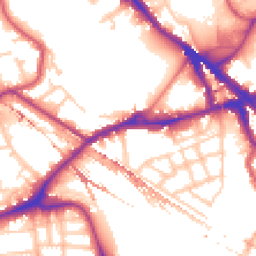Daytime road noise heatmap for SE16 2DT
