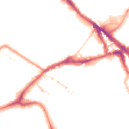 Night-time road noise heatmap for SE16 2DT