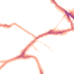 Night-time road noise heatmap for SE16 2DU